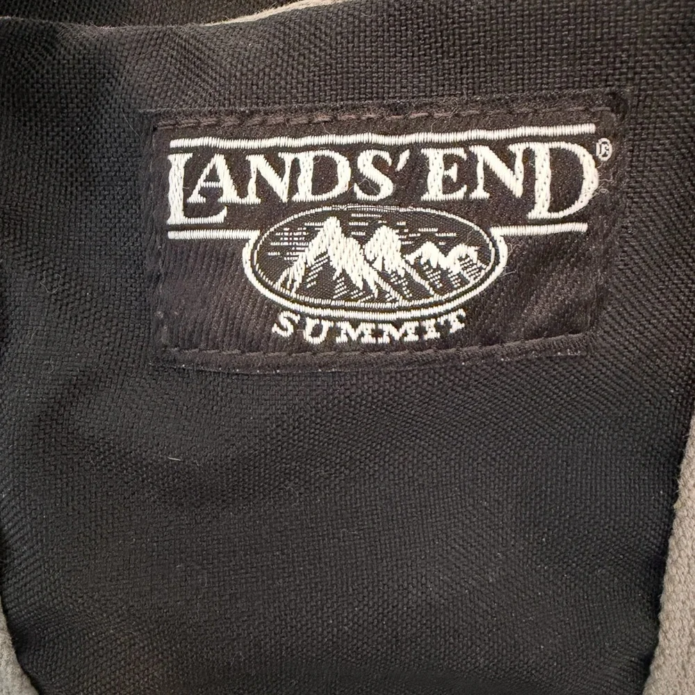 Lands End Summit duffle bag travel weekender carry on gym black gray made in USA